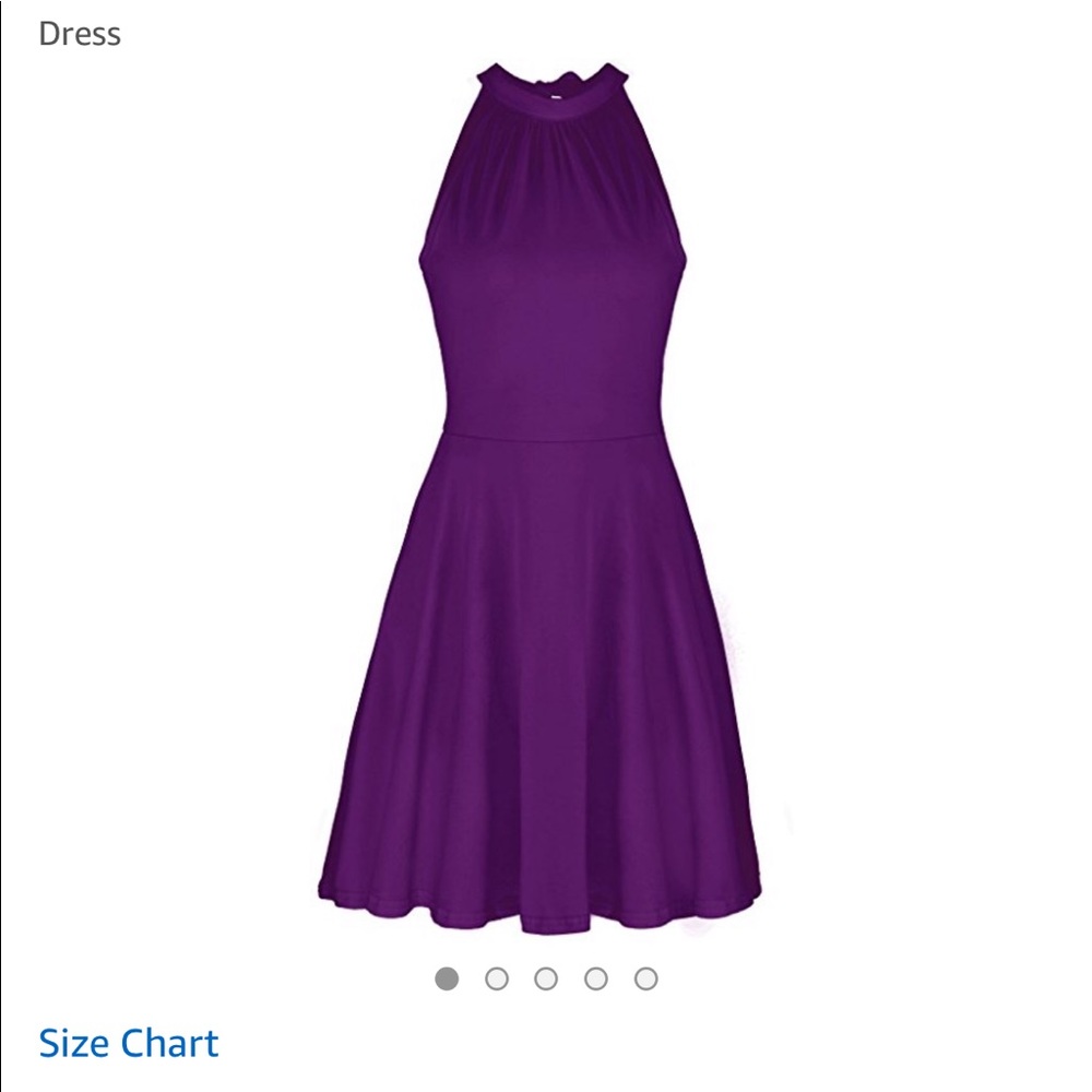 NWOT purple halter dress